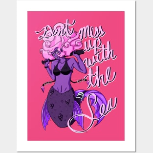 PUNK MERMAID Posters and Art